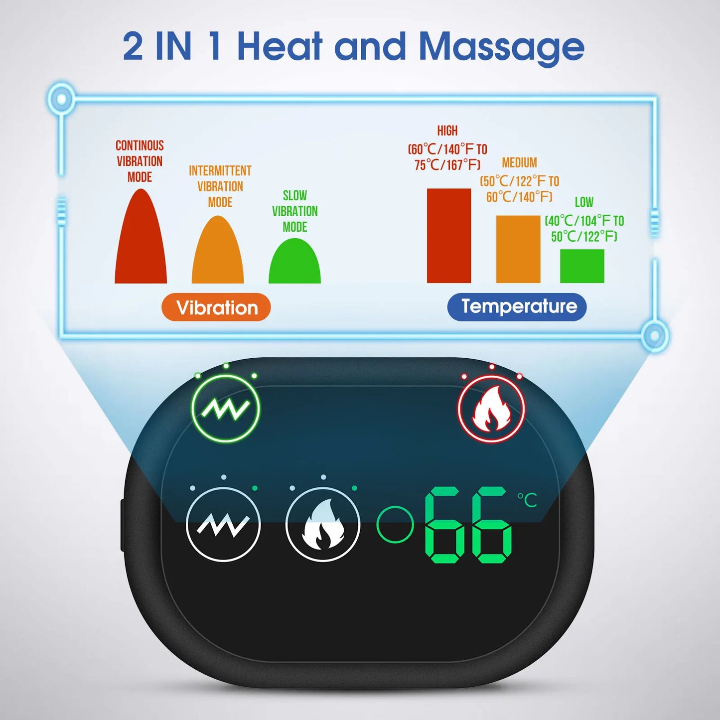 Electric Shoulder Massager Heating Pad Vibration