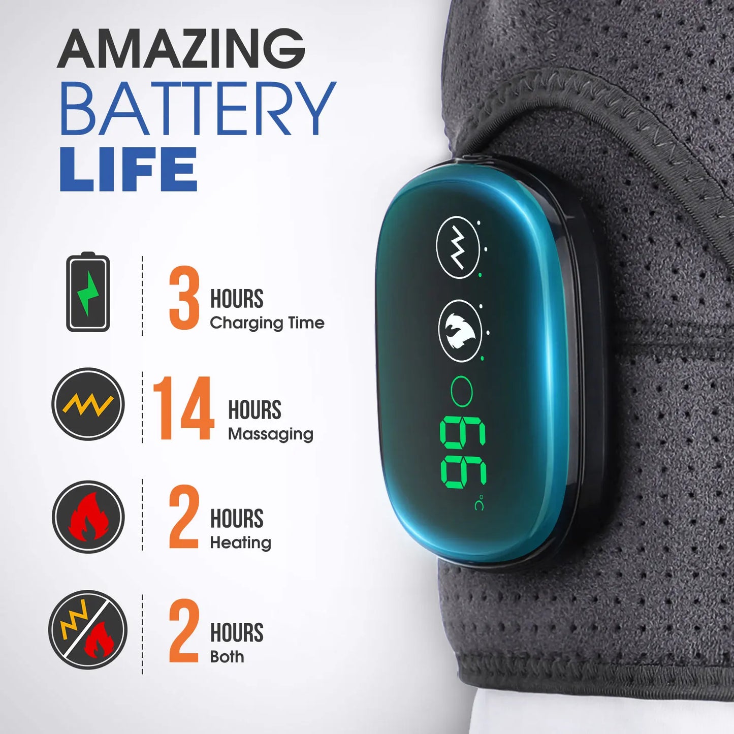 Electric Shoulder Massager Heating Pad Vibration