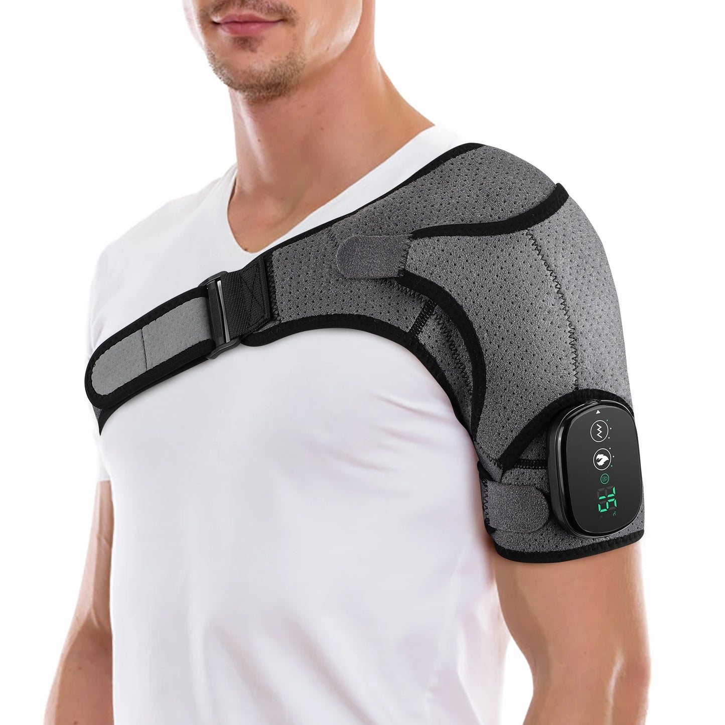 Electric Shoulder Massager Heating Pad Vibration