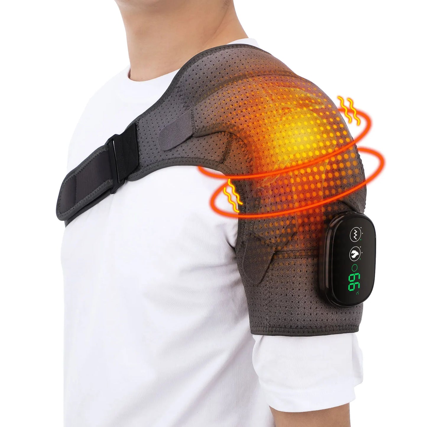 Electric Shoulder Massager Heating Pad Vibration