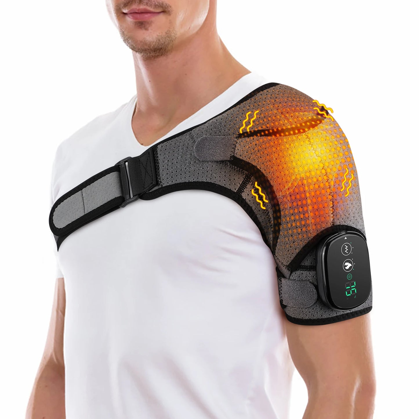 Electric Shoulder Massager Heating Pad Vibration
