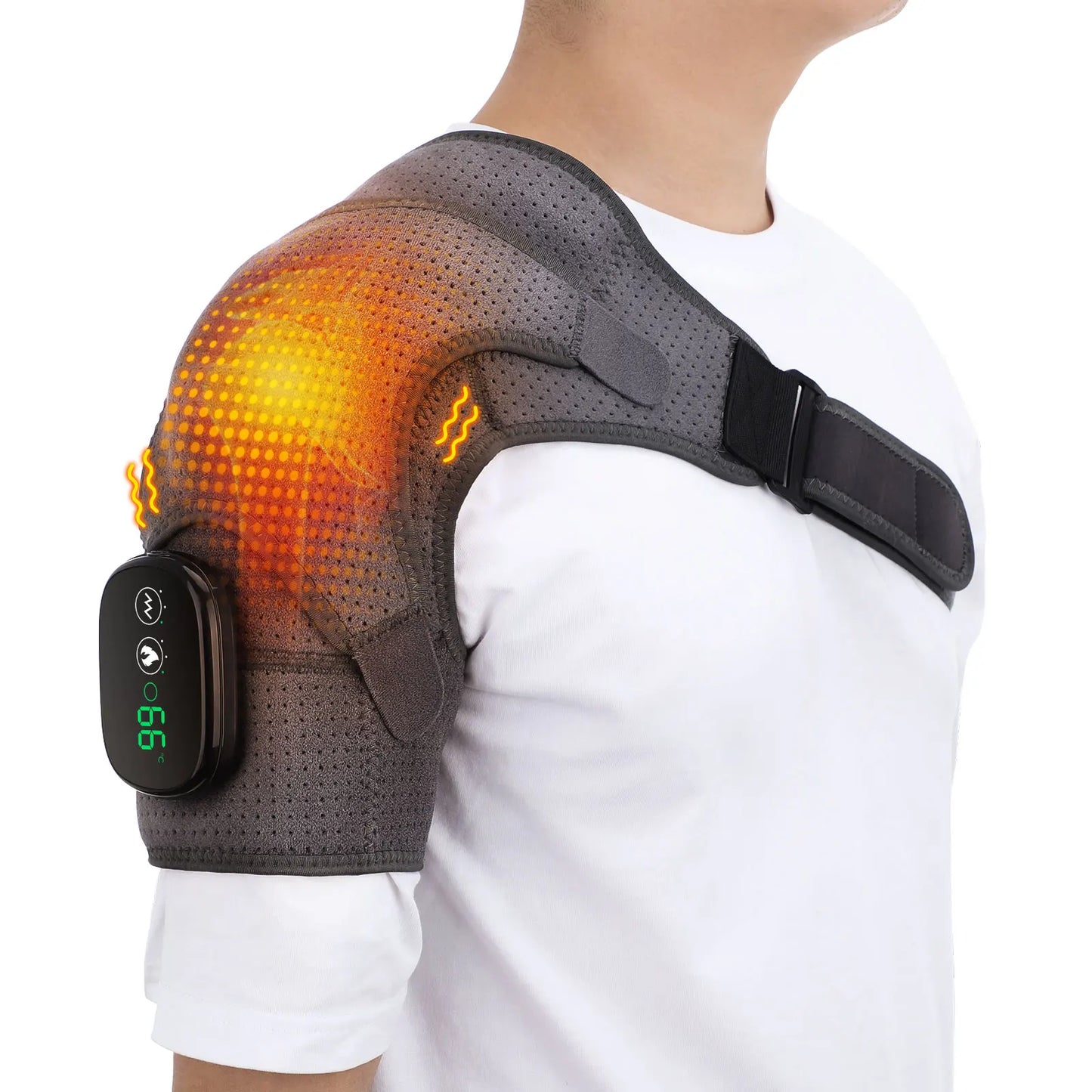 Electric Shoulder Massager Heating Pad Vibration